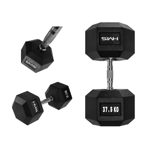 Hanteln HMS Hex Pro – Schwarz – 518191 – Bild 1