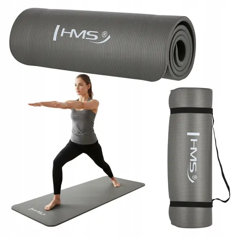 Yogamatte HMS YM04 – Grau – Bild 1
