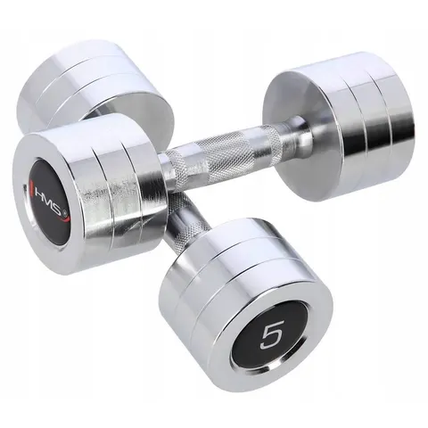 Hanteln HMS CHD05 (x2) – Silber – Bild 1