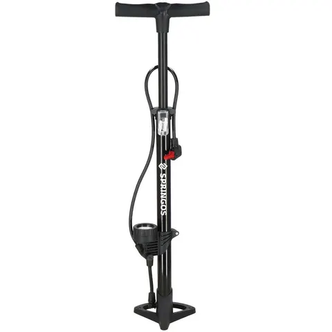 Springos Fietspomp - Fietspomp Met Drukmeter - Zwart – afbeelding 1