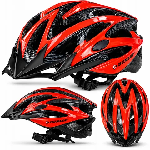 Dunlop Kask rowerowy Mtb r. S (Czerwono-czarny) – zdjęcie 1