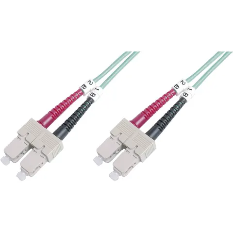 DIGITUS LWL Patchkabel, SC-Duplex - SC-Duplex, OM3, 1,0 m – Bild 1