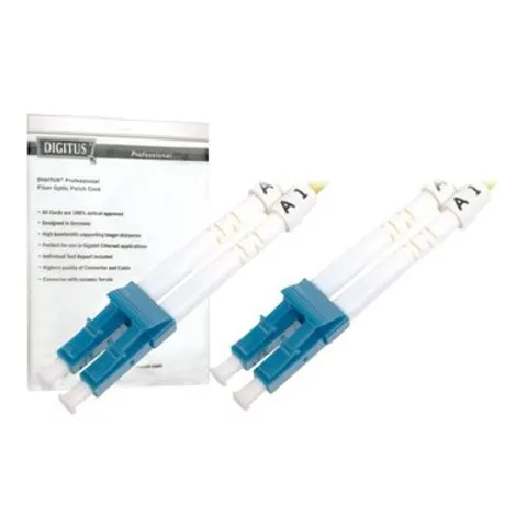 DIGITUS LWL Patchkabel, LC-Duplex - LC-Duplex, OS2, 3,0 m – Bild 1
