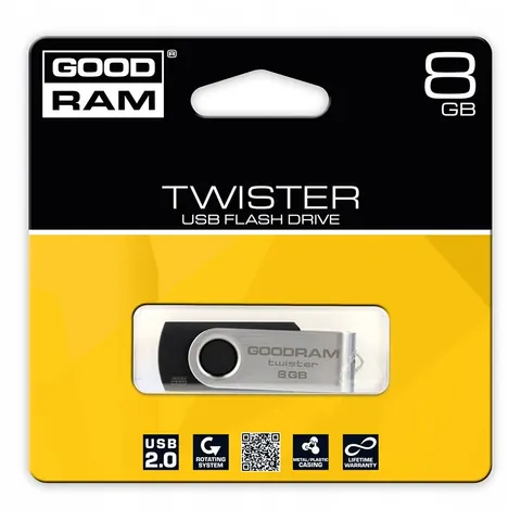 Pendrive USB 2.0 8GB UTS2 (Negro) - GOODRAM – imagen 1