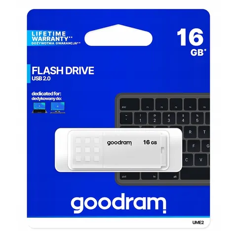 Pendrive Goodram Usb 2.0 16GB biały – zdjęcie 1