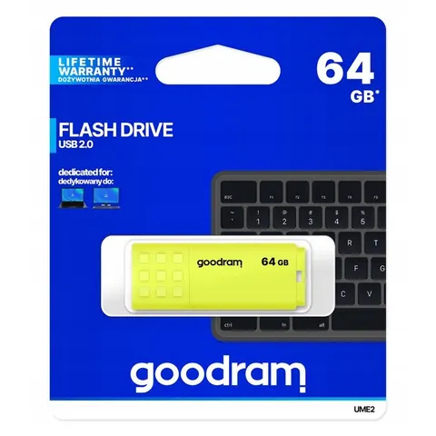 Pendrive USB 2.0 64GB UME2 (Amarillo) - GOODRAM – imagen 1