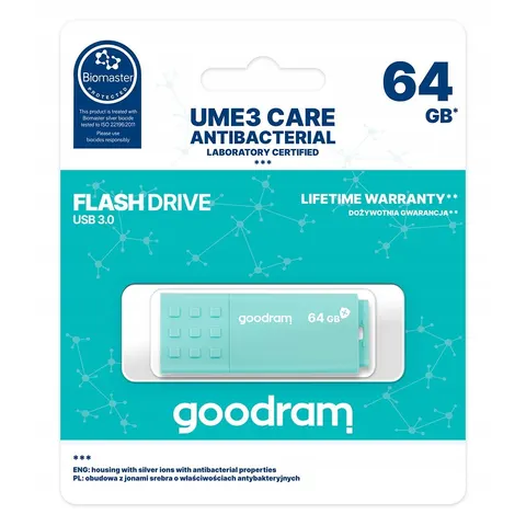 Pen Drive 64GB USB 3.0 (Turquesa) - GOODRAM – imagen 1