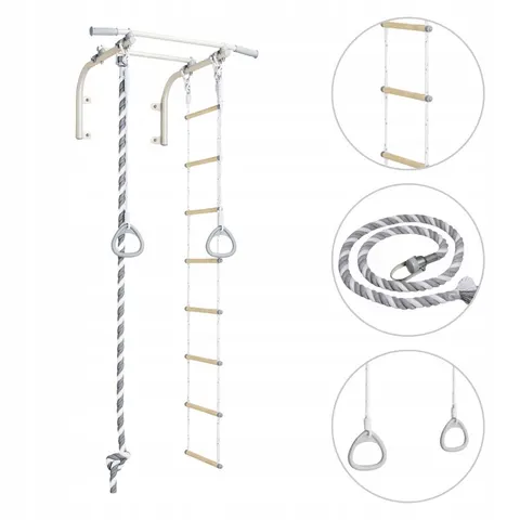 Monkey-Gym Barre de traction avec accessoires – image 1