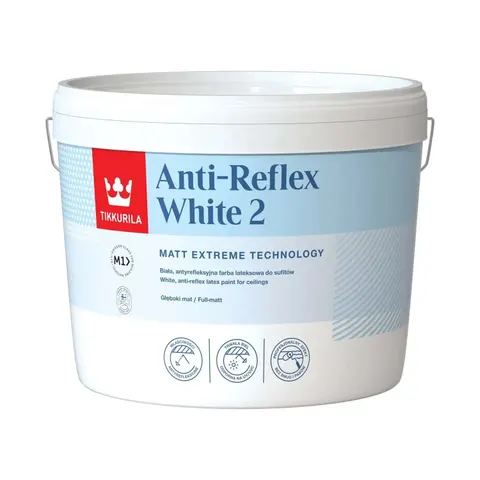 Farba Tikkurila Anti-Reflex Biały 10 l – zdjęcie 1