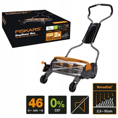 Fiskars Spindelmäher mit Stiel, Momentum (1000591) – Bild 1