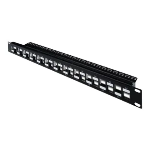 DIGITUS Patchpanel 1HE 24-Port modular geschirmt schwarz – Bild 1