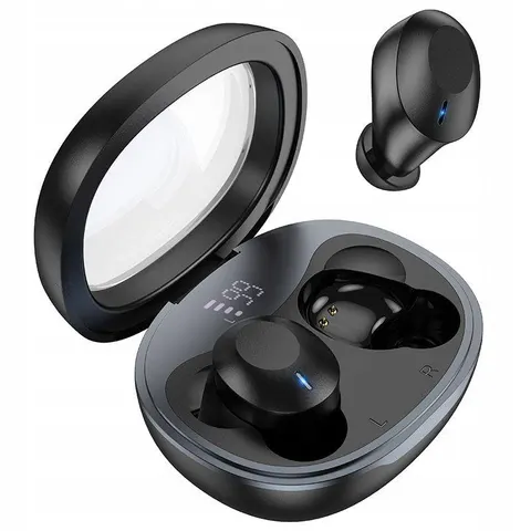 Bluetooth-Freisprecheinrichtung HOCO EQ3, TWS, Schwarz – Bild 1