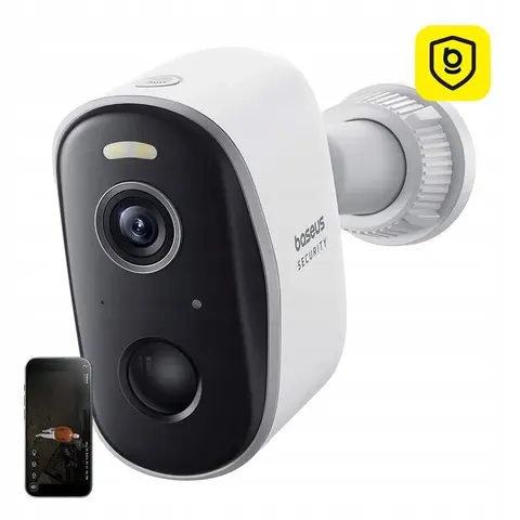 Zewnętrzna kamera Baseus Security N1 Plus 2K biała – zdjęcie 1