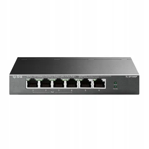 TP-Link TL-SF1006P - Netwerk Switch - PoE – afbeelding 1