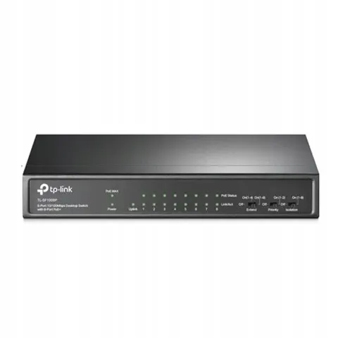TP-LINK TL-SF1009P - Netwerk Switch - Unmanaged - PoE – afbeelding 1