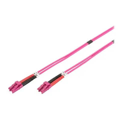 DIGITUS LWL Patchkabel, LC-Duplex - LC-Duplex, OM4, 10,0 m – Bild 1