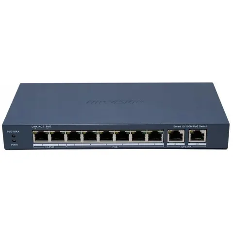 Hikvision DS-3E1310HP-EI B - Switch - 0,1 Gbps – Bild 1