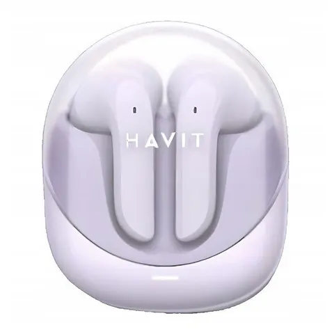 Słuchawki Bluetooth Havit Modern Buds (fiolet) – zdjęcie 1