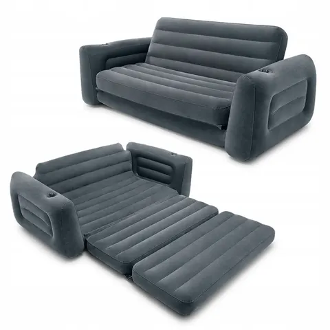 Canapé gonflable convertible 2 places Intex Noir – image 1