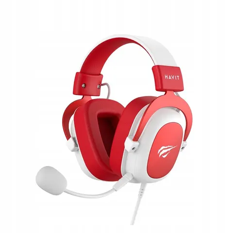Gaming Kopfhörer 3.5mm HAVIT H2002D, 2m, Rot – Bild 1