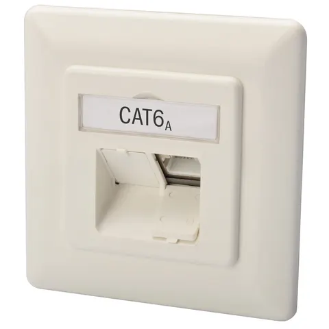 Digitus CAT 6A class EA network socket. design-compatible. shielded. f – 320197 – image 1