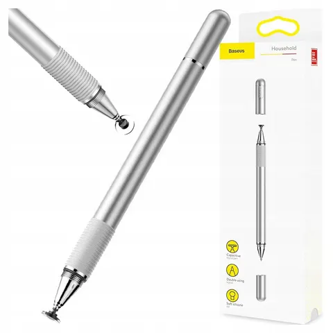 Touch Pen Baseus 2in1, Silber ACPCL-0S – Grau – Bild 1
