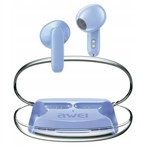AWEI T85 - Bluetooth Hoofdtelefoon - ENC - Niebieski - Draagbare Oplader – afbeelding 1