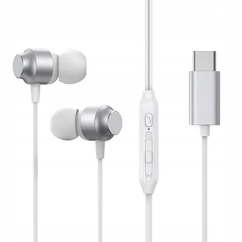 Handsfree USB-C Joyroom JR-EC06, Silber – Grau – Bild 1