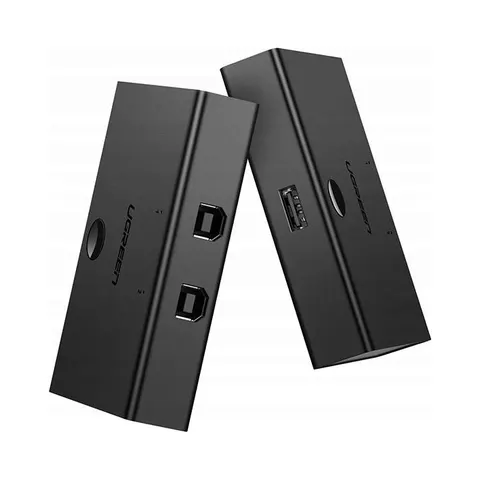 UGREEN USB 2.0 Sharing Switch 2x1 Black – Schwarz – Bild 1