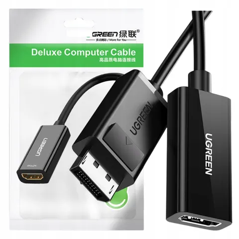Adapter Ugreen DisplayPort- Hdmi 4K (czarny) Ugreen – zdjęcie 1