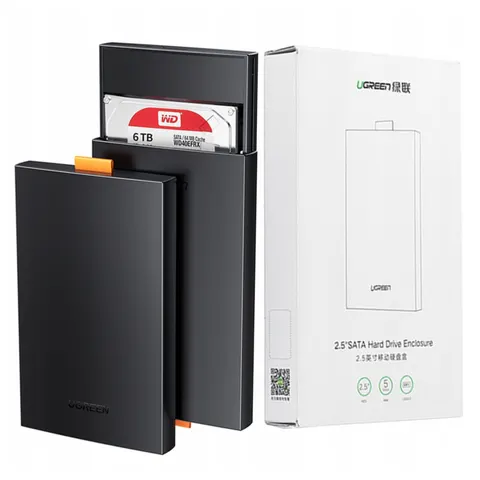 Rack UGREEN CM237 per HDD / SSD SATA 2.5inch, USB 3.0, Nero – immagine 1