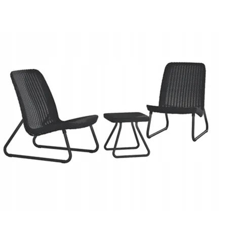 Keter Rio Balkonset - 2 personen - Grafiet – afbeelding 1