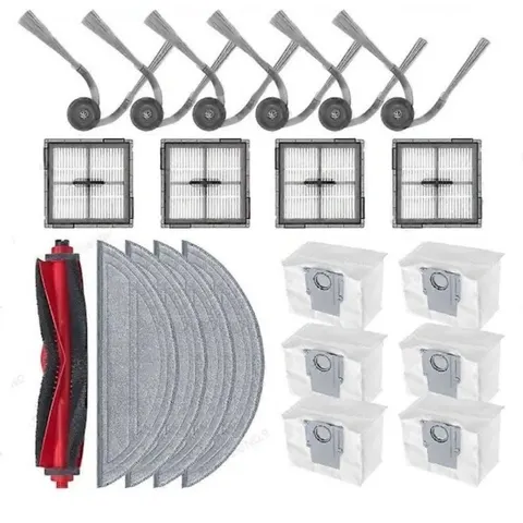 INF Kit d'accessoires de remplacement compatible avec Roborock Q10 et S8 - Brosse principale, chiffons de serpillière, sacs à – image 1