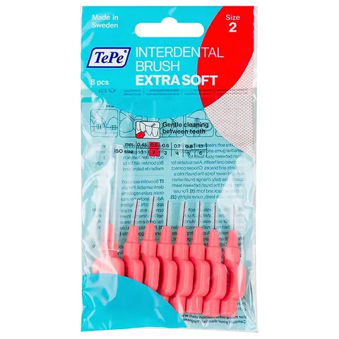 TePe Extra Soft Interdentalzahnbürste 0,5 mm 8 St. – Bild 1