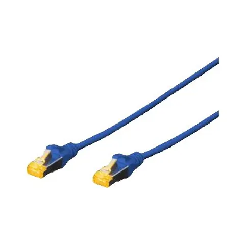 DIGITUS CAT 6A S/FTP Patchkabel, 2m, blau – Bild 1
