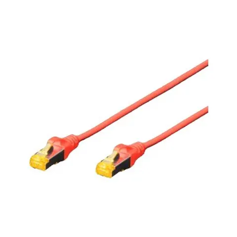 DIGITUS CAT 6A S/FTP Patchkabel, 10m, rot – Bild 1
