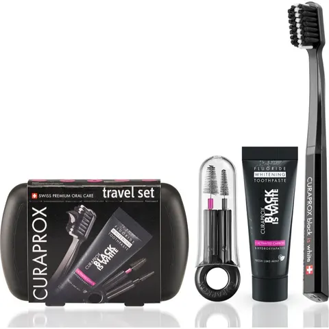 curaprox black is white travel set – immagine 1