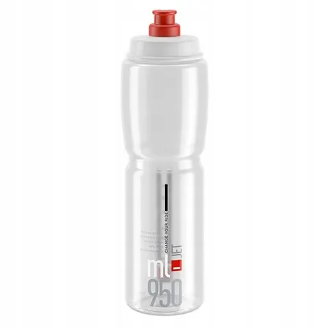 Elite Trinkflasche Jet klar rot 950ml – Bild 1