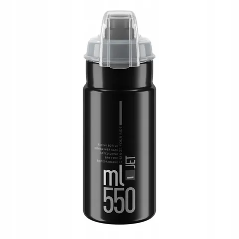 Elite Trinkflasche Jet Plus 550 ml schwarz grau – Bild 1