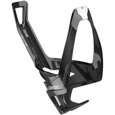 Elite Cannibal XC Bio Bottle Cage Gloss Black / White – image 1