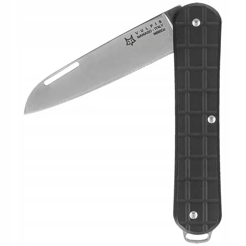 Scyzoryk Fox Vulpis Grenade Pattern Black Aluminium, Polished N690Co – zdjęcie 1