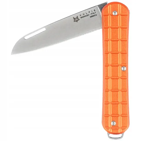 Scyzoryk Fox Vulpis Grenade Pattern Orange Aluminium, Polished N690Co – zdjęcie 1