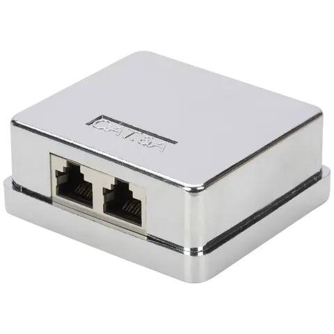 Digitus Netzwerkdose Aufputz CAT 6a 2 Port – Bild 1