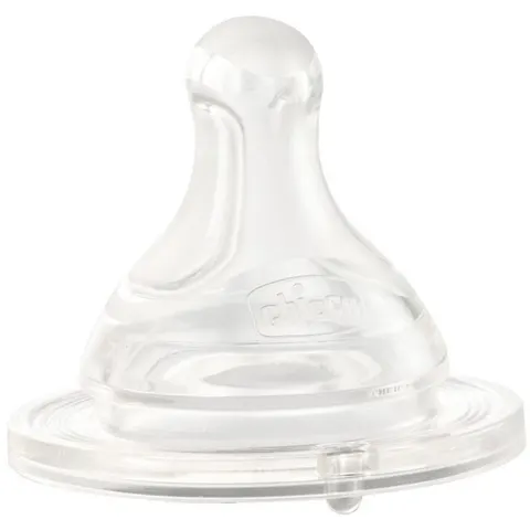 Chicco tetina physio 4m+ fl.medio sili 2ud – imagen 1