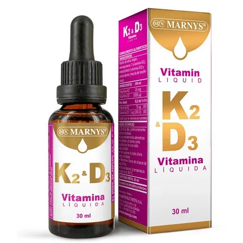 Marnys Vitaminas K2+D3 Líquidas 30ml – imagen 1