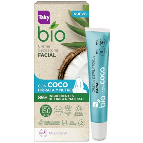 Taky Crema depilatoria viso Bio Coco 20 ml – immagine 1