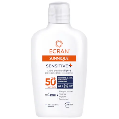 Ecran Sunnique Sensitive Leche Protectora SPF50+ 200 ml – imagen 1