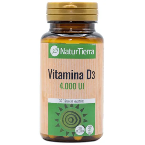 NaturTierra Vitamina D3 30caps – imagen 1