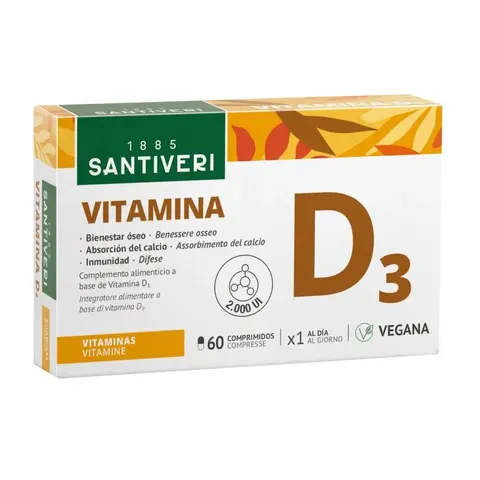 Santiveri Vitamina D3 60 Comprimidos – imagen 1