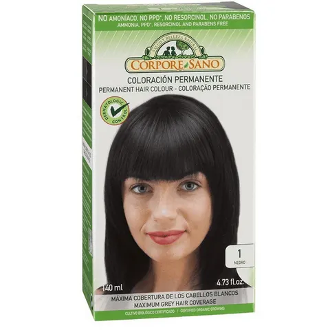 Corpore Sano Tinte 1 Negro 140ml – imagen 1